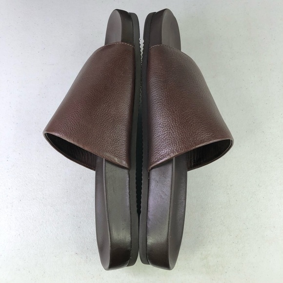 The Men’s Store Bloomingdales Smith Slide Brown Sandals - Picture 3 of 9